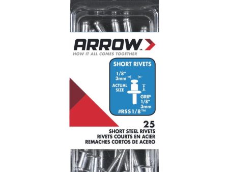 Arrow 1 8 In. x 1 8 In. Steel Rivet (25 Count) For Discount