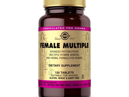 Solgar Múltiple Femenino, 120 Tabletas - Fórmula Multivitamínica, Mineral y Herbal para Mujeres - Fitonutriente Avanzado - Vegano, Sin Gluten, Sin Lácteos For Cheap